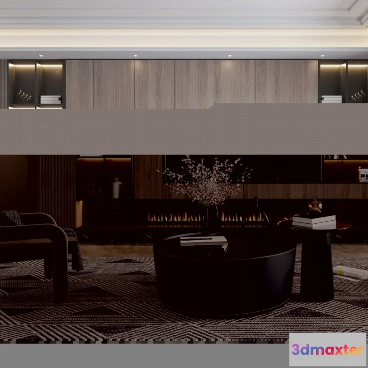 1164386 - LIVING ROOM - MODERN STYLE - 3D SCENE - 106