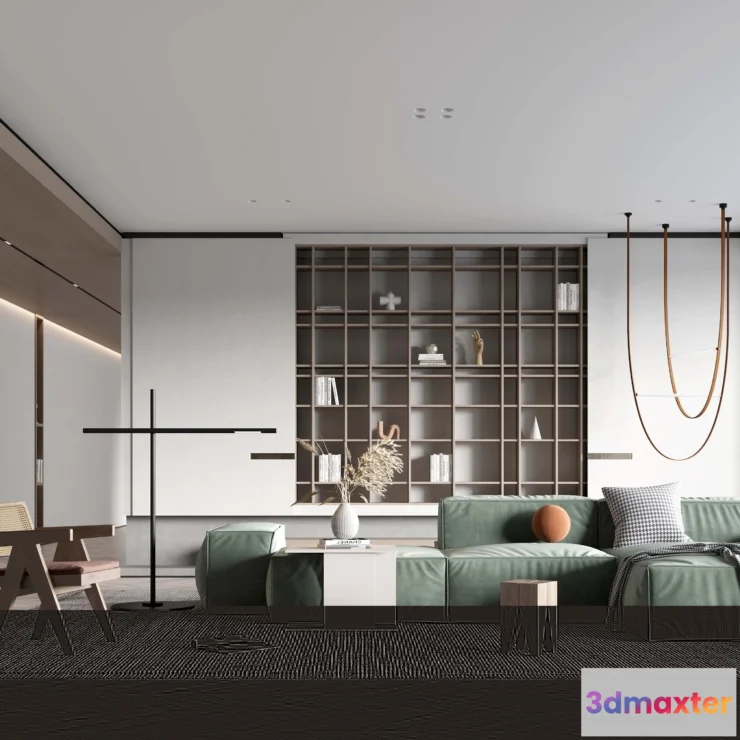 1164398 - LIVING ROOM - MODERN STYLE - 3D SCENE - 112