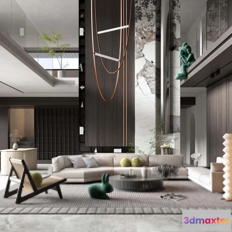 1164414 - LIVING ROOM - MODERN STYLE - 3D SCENE - 120