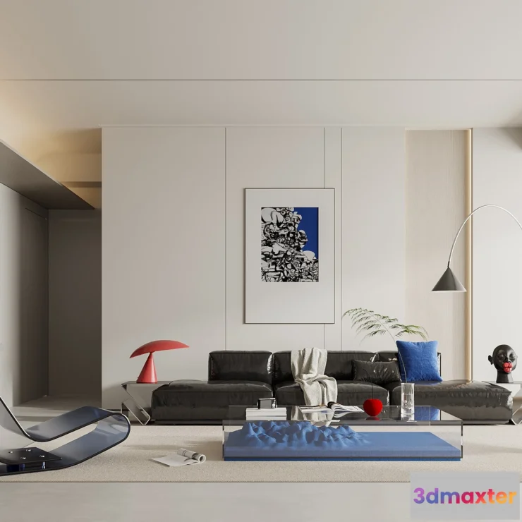 1164432 - LIVING ROOM - MODERN STYLE - 3D SCENE - 129