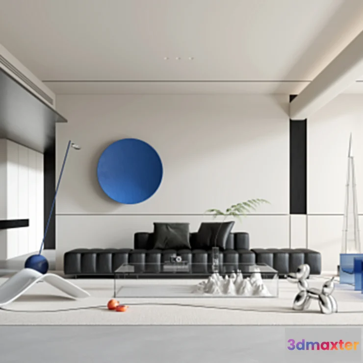 1164446 - LIVING ROOM - MODERN STYLE - 3D SCENE - 136