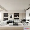 1164464 - LIVING ROOM - MODERN STYLE - 3D SCENE - 145