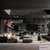1164506 - LIVING ROOM - MODERN STYLE - 3D SCENE - 166