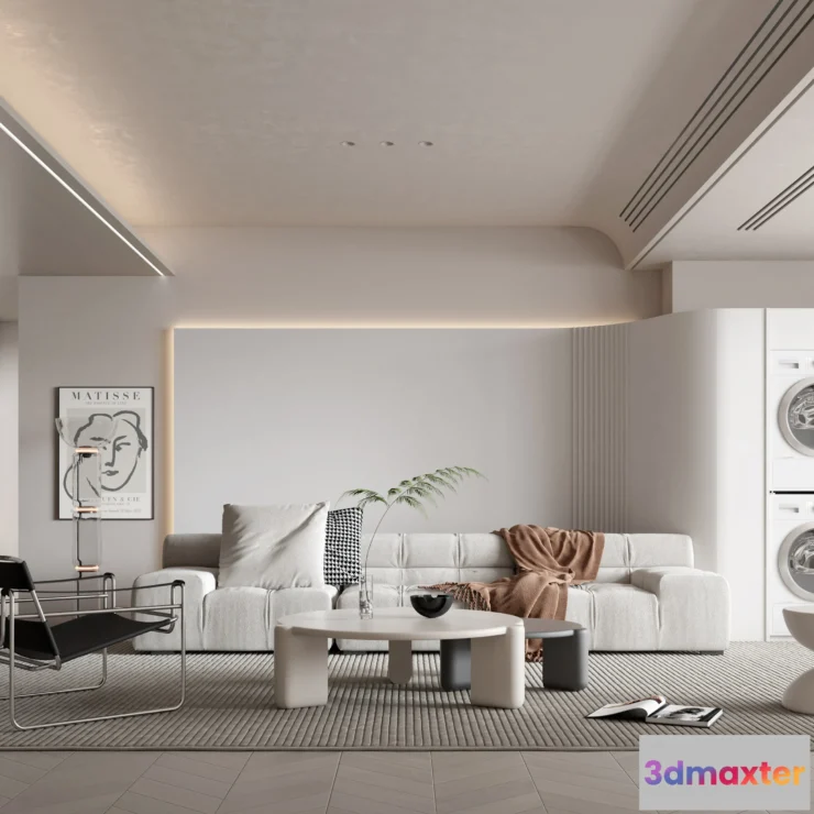 1164514 - LIVING ROOM - MODERN STYLE - 3D SCENE - 170