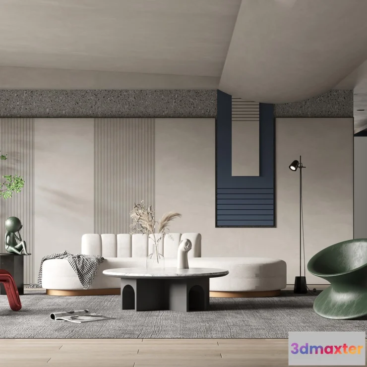 1164530 - LIVING ROOM - MODERN STYLE - 3D SCENE - 178