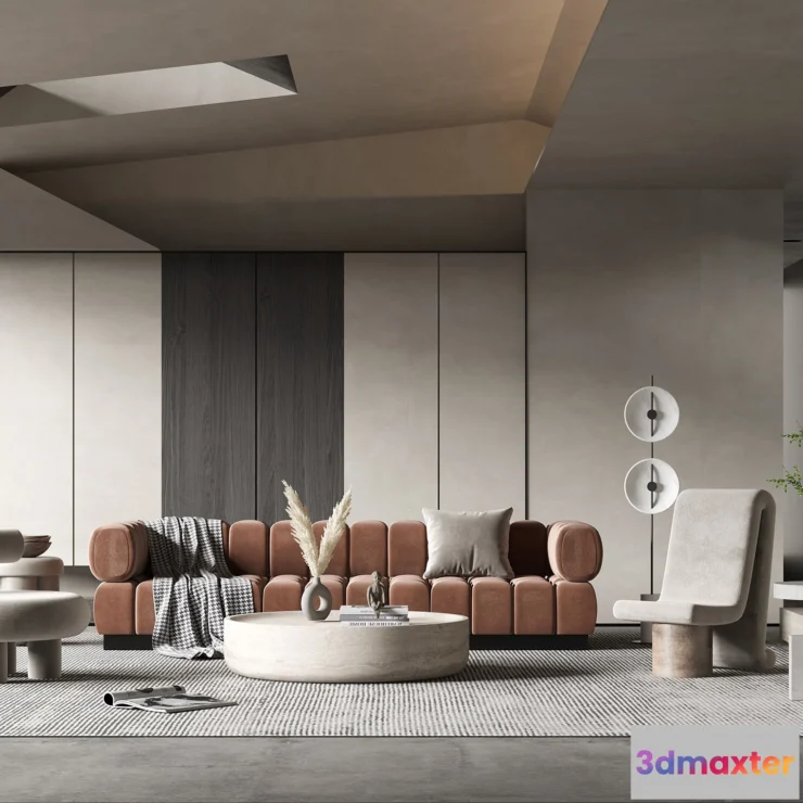 1164548 - LIVING ROOM - MODERN STYLE - 3D SCENE - 187