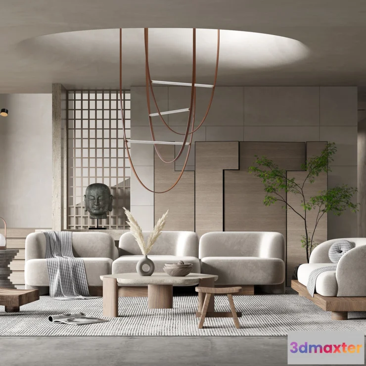 1164550 - LIVING ROOM - MODERN STYLE - 3D SCENE - 188