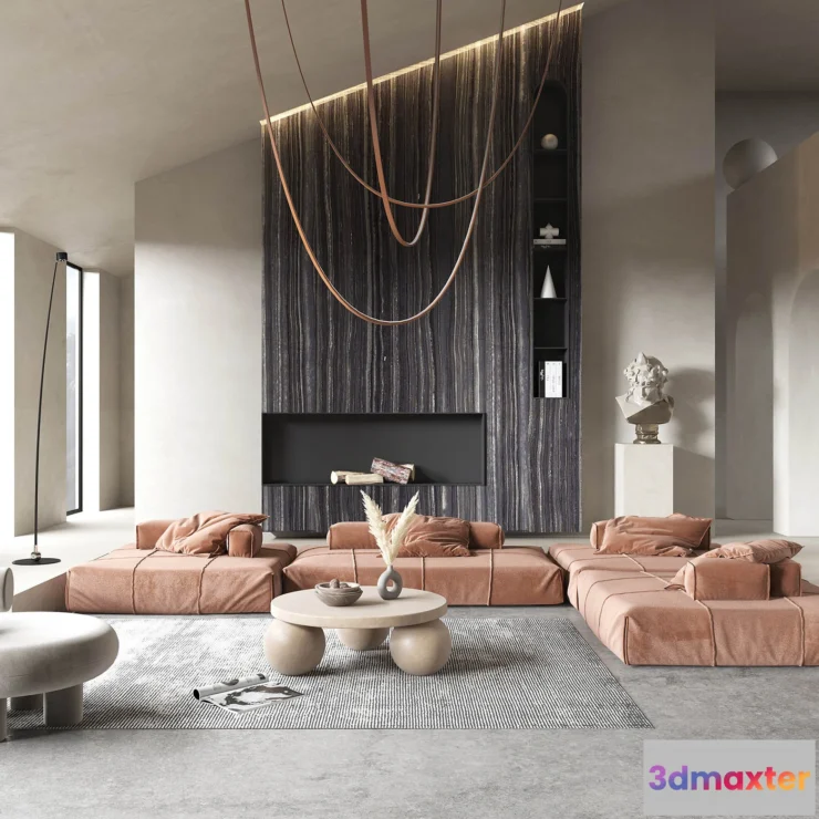 1164552 - LIVING ROOM - MODERN STYLE - 3D SCENE - 189