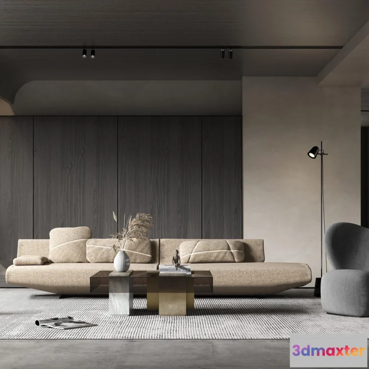 1164556 - LIVING ROOM - MODERN STYLE - 3D SCENE - 191