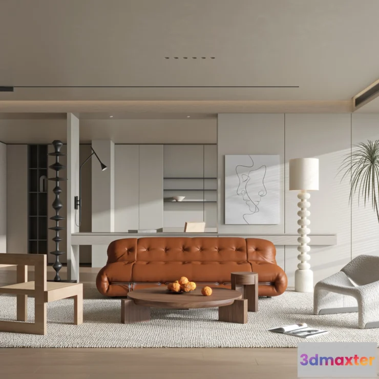 1164564 - LIVING ROOM - MODERN STYLE - 3D SCENE - 195