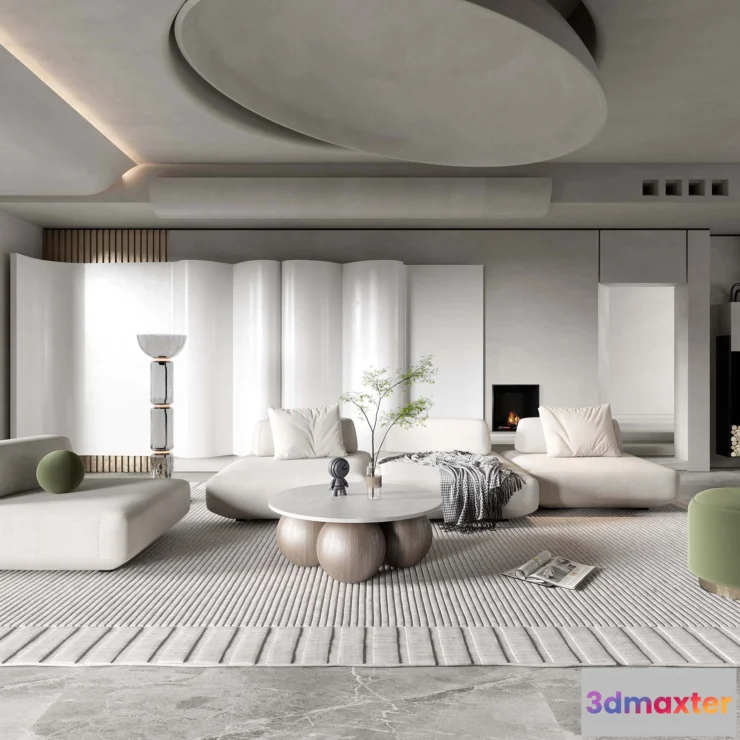 1164566 - LIVING ROOM - MODERN STYLE - 3D SCENE - 196
