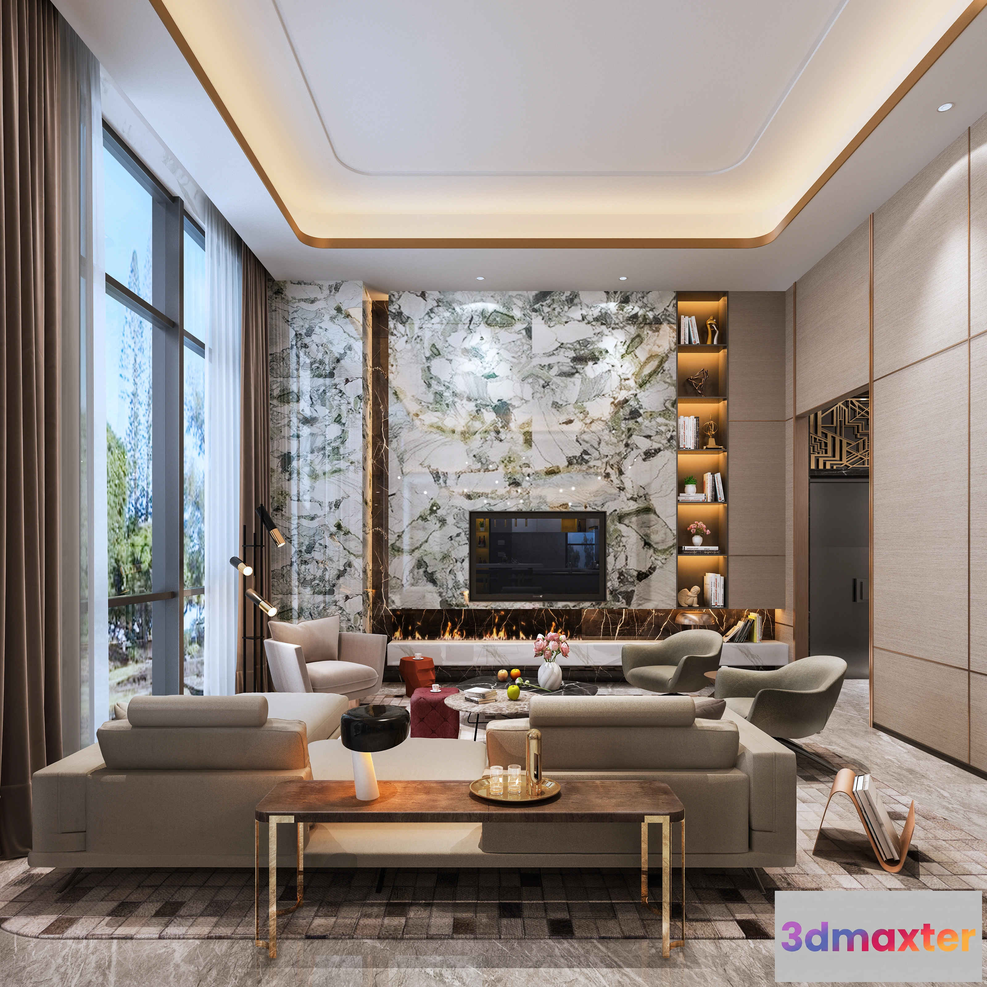 1165502 - LIVING ROOM - MODERN STYLE - 664