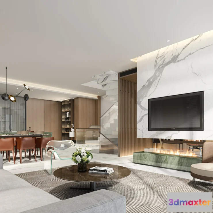 1165632 - LIVING ROOM - MODERN STYLE - 729