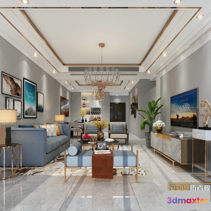 1210460 - Extension Interior - LINGVING ROOM - AMERICAN STYLES - 010