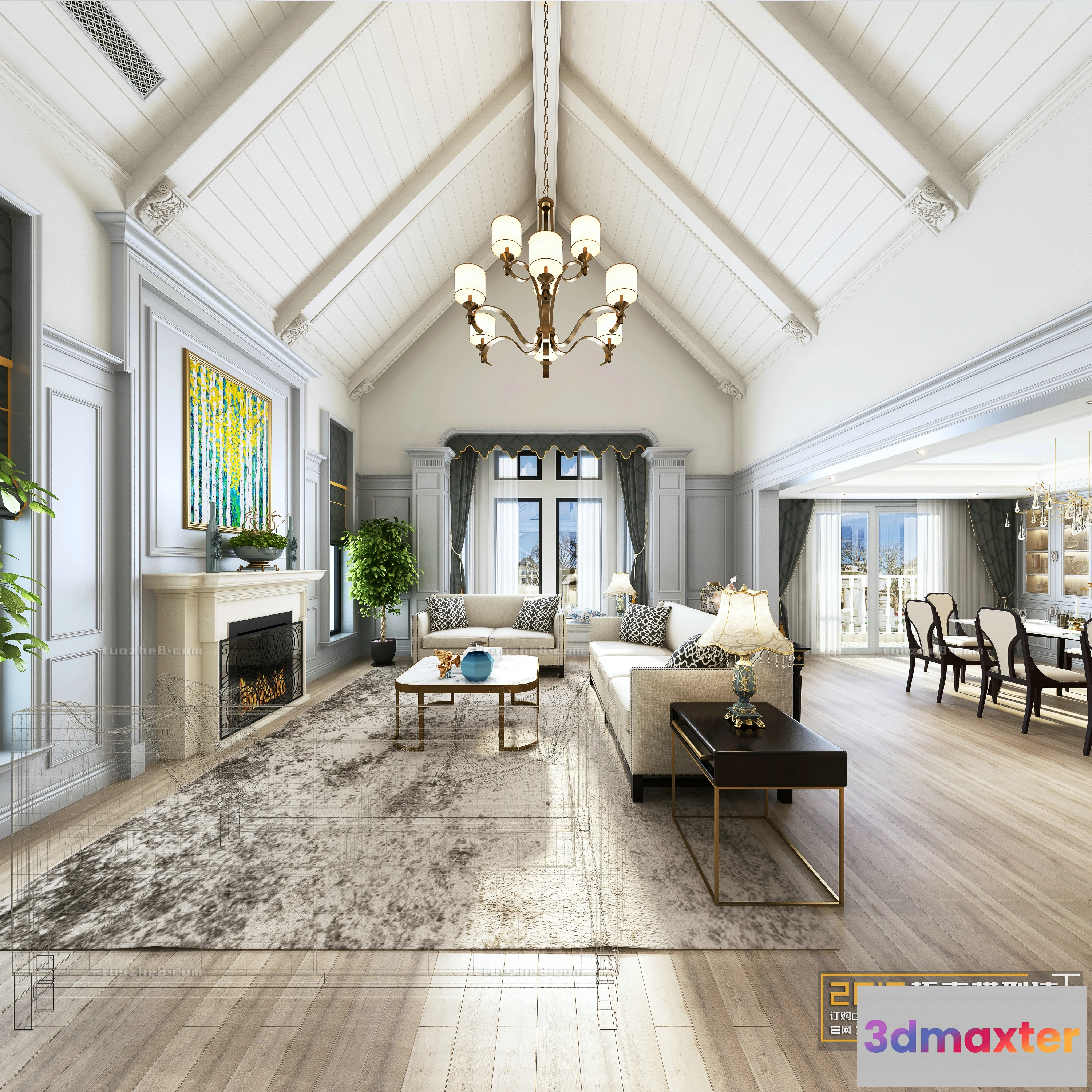 1210470 - Extension Interior - LINGVING ROOM - AMERICAN STYLES - 015