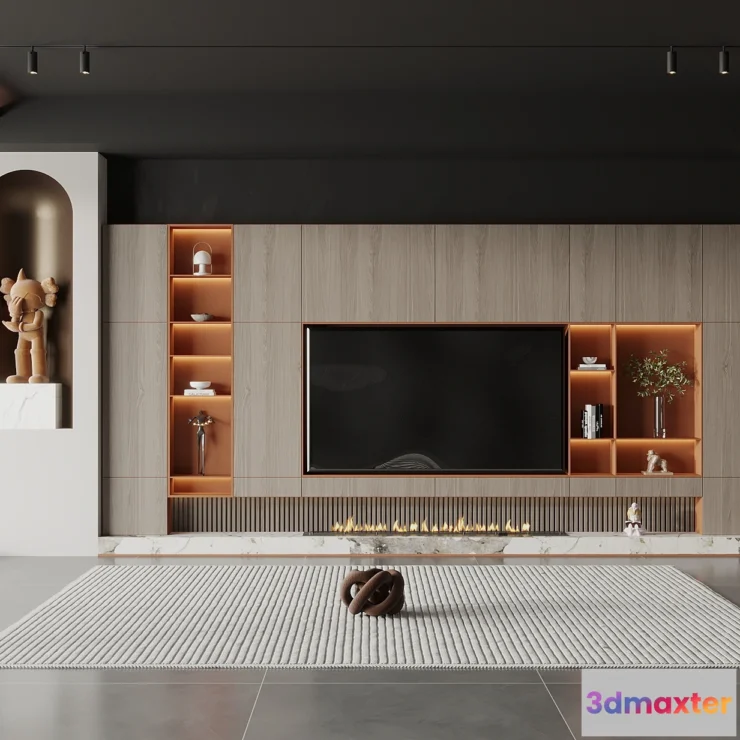 1223504 - LIVING ROOM - MODERN STYLE - 3D SCENE - 005