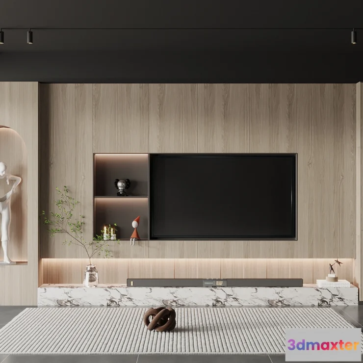 1223512 - LIVING ROOM - MODERN STYLE - 3D SCENE - 009