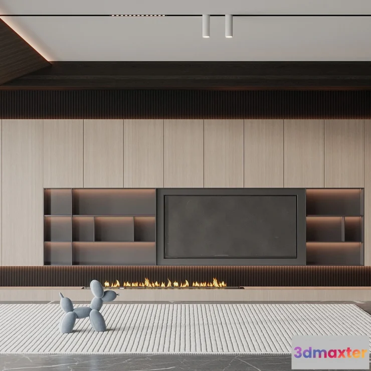 1223530 - LIVING ROOM - MODERN STYLE - 3D SCENE - 018