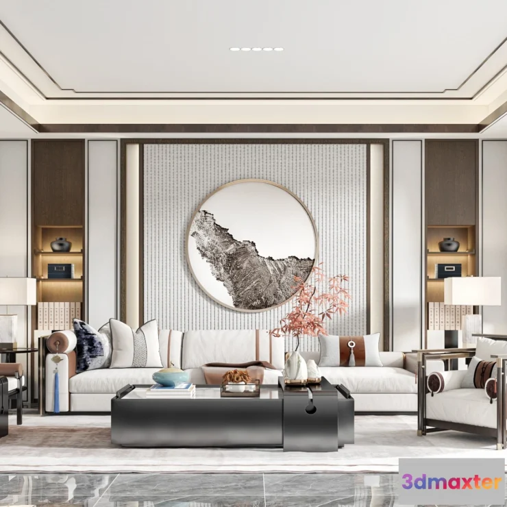 1223552 - LIVING ROOM - MODERN STYLE - 3D SCENE - 029