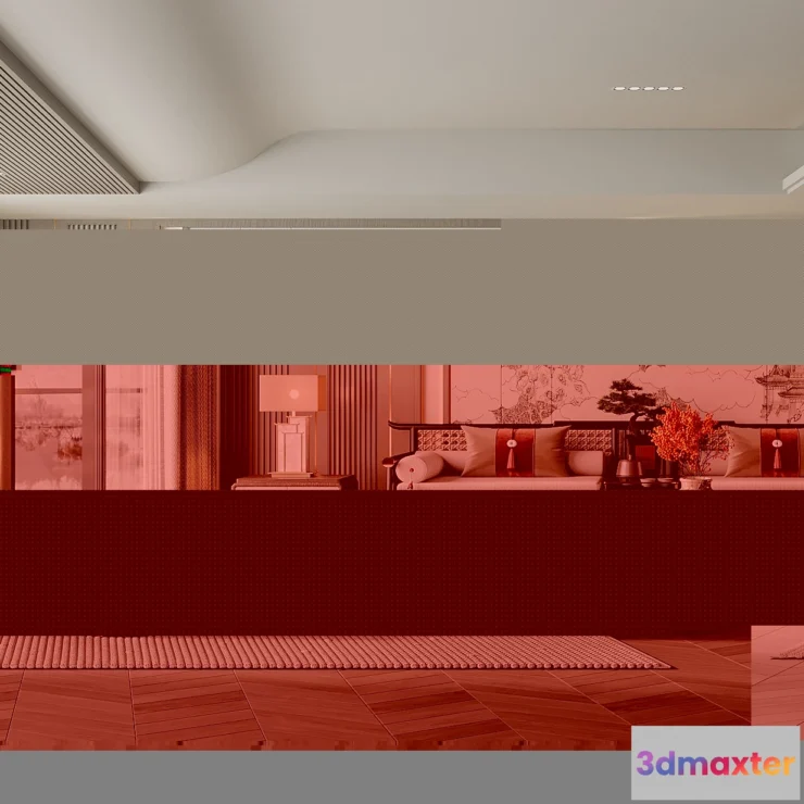 1223568 - LIVING ROOM - MODERN STYLE - 3D SCENE - 037