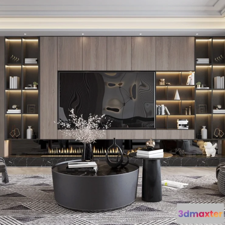 1223706 - LIVING ROOM - MODERN STYLE - 3D SCENE - 106