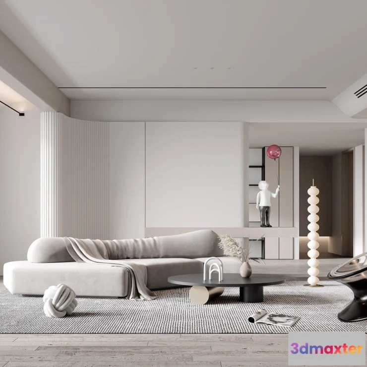 1223746 - LIVING ROOM - MODERN STYLE - 3D SCENE - 126