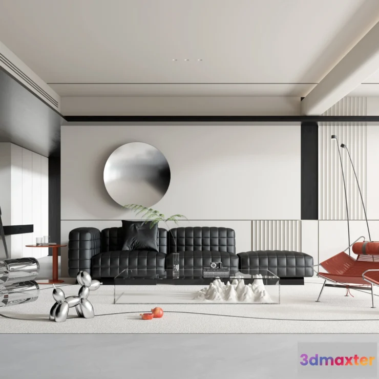 1223760 - LIVING ROOM - MODERN STYLE - 3D SCENE - 133