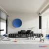1223766 - LIVING ROOM - MODERN STYLE - 3D SCENE - 136