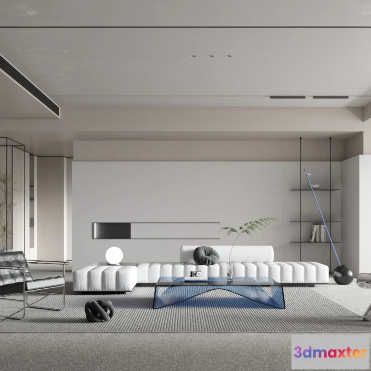 1223770 - LIVING ROOM - MODERN STYLE - 3D SCENE - 138