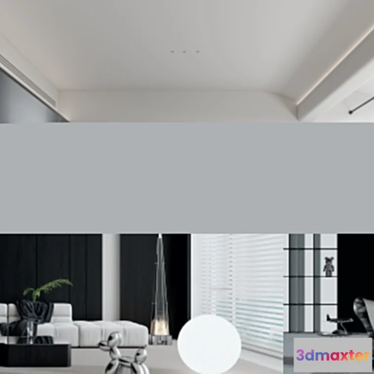 1223774 - LIVING ROOM - MODERN STYLE - 3D SCENE - 140