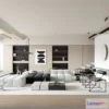 1223784 - LIVING ROOM - MODERN STYLE - 3D SCENE - 145