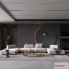 1223800 - LIVING ROOM - MODERN STYLE - 3D SCENE - 153