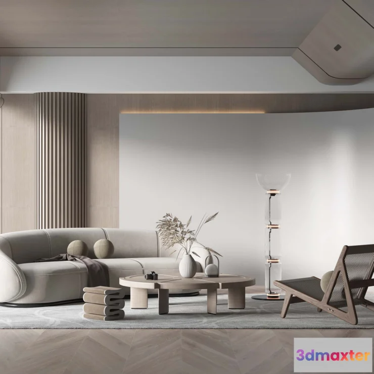 1223852 - LIVING ROOM - MODERN STYLE - 3D SCENE - 179