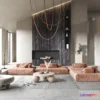 1223872 - LIVING ROOM - MODERN STYLE - 3D SCENE - 189