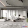 1223886 - LIVING ROOM - MODERN STYLE - 3D SCENE - 196