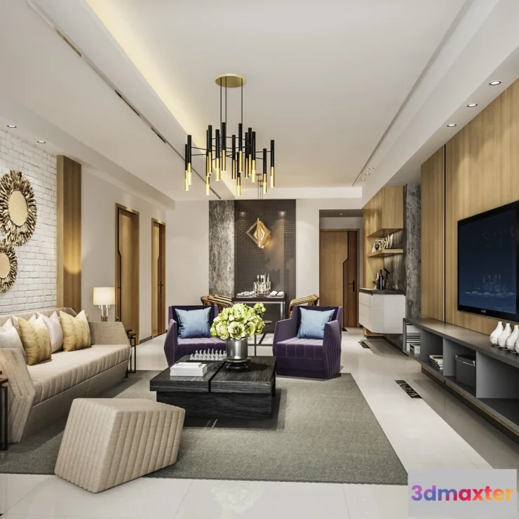 1224654 - LIVING ROOM - MODERN STYLE - 580