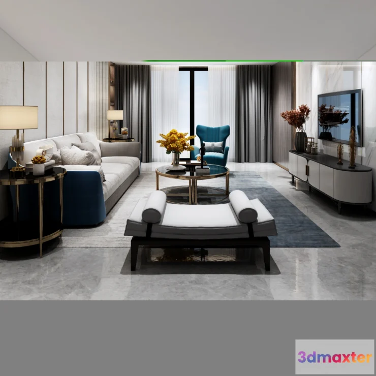 1224782 - LIVING ROOM - MODERN STYLE - 644