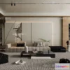 1241402 - LIVING ROOM - MODERN STYLE - CORONA - 3D MODEL - 1825