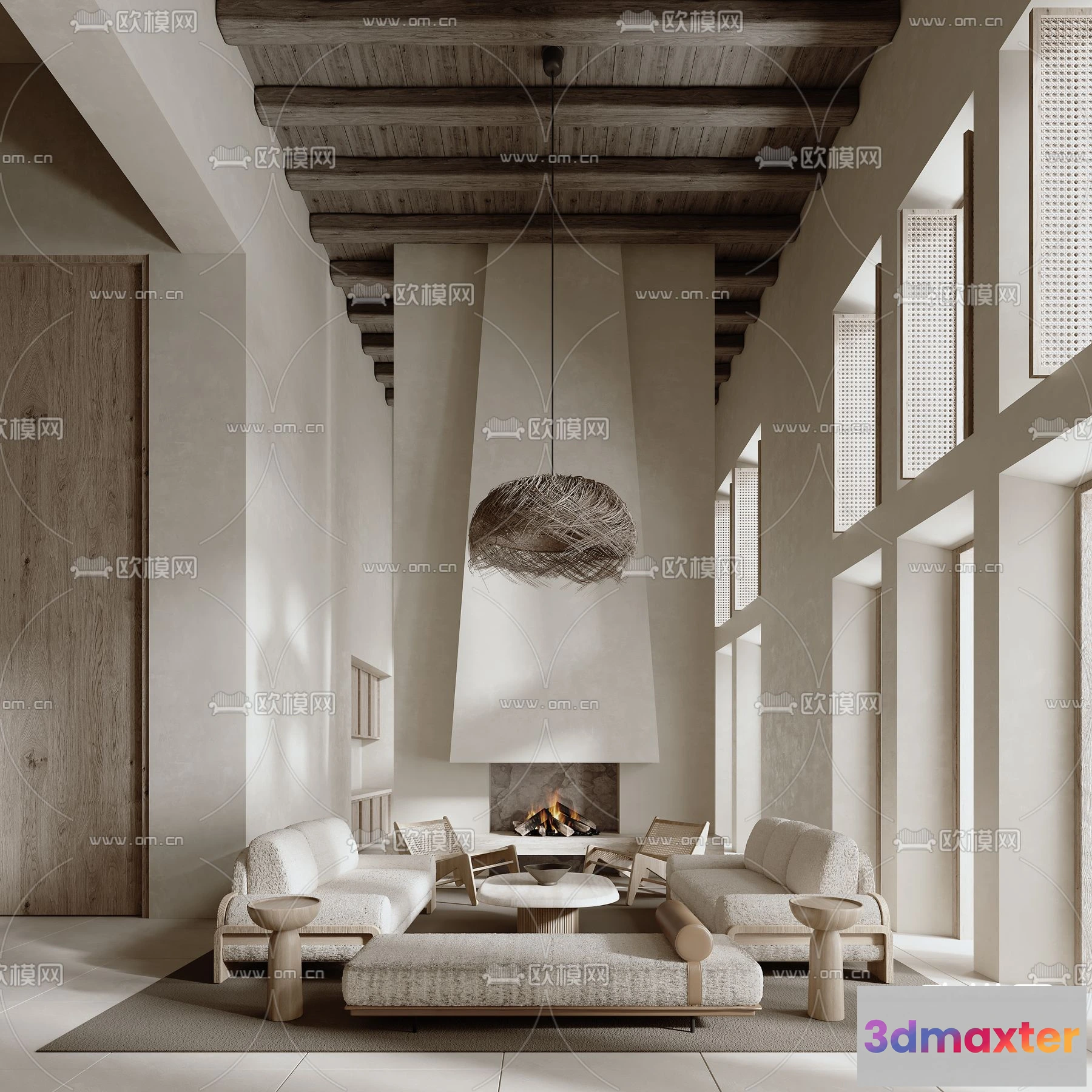 1241714 - LIVING ROOM - MODERN STYLE - VRAY  CORONA - 3D MODEL - 1981