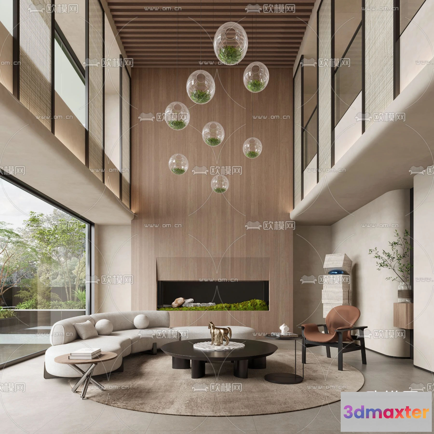 1241742 - LIVING ROOM - MODERN STYLE - VRAY  CORONA - 3D MODEL - 1995