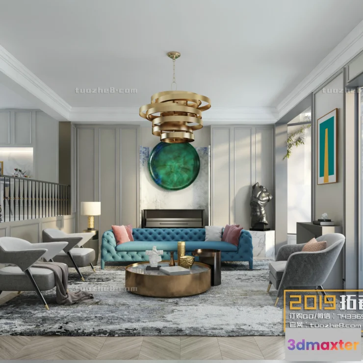 1252264 - Extension Interior - LINGVING ROOM - AMERICAN STYLES - 002