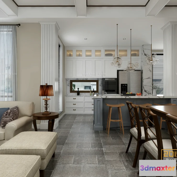 1252268 - Extension Interior - LINGVING ROOM - AMERICAN STYLES - 004