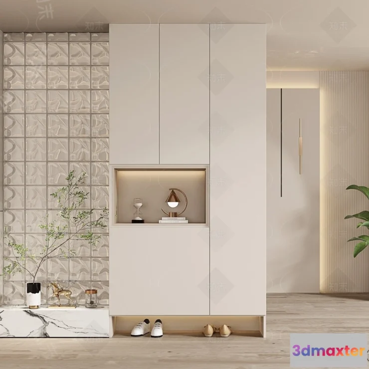 1358320 - Shoe Cabinet and Racks - 3D Models for Interior - 135 3D Max