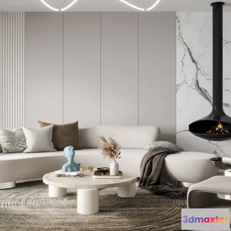 1359005 - Living Room - Modern Style 3D Scenes - Interior Design - 101 3D Max