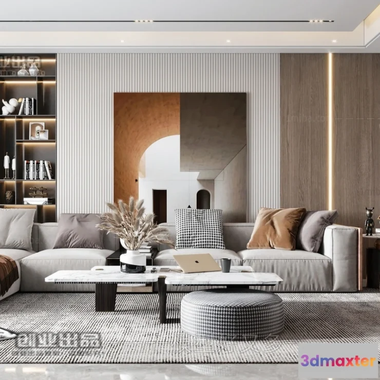 1361077 - Living Room - Modern Style Interior 3D Scenes - 148 3D Max