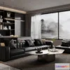 1363845 - Living Room - 3D Interior Scene - Italian Style - 045 3D Max