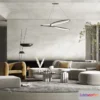 1365191 - Living Room 3D Interior Scene Model - Wabi Sabi Style - 078 3D Max