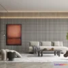 1365327 - Living Room 3D Interior Scene Model - Wabi Sabi Style - 080 3D Max