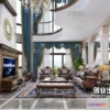 1365953 - Living Room 3D Interior Scene - European Style - 059 3D Max