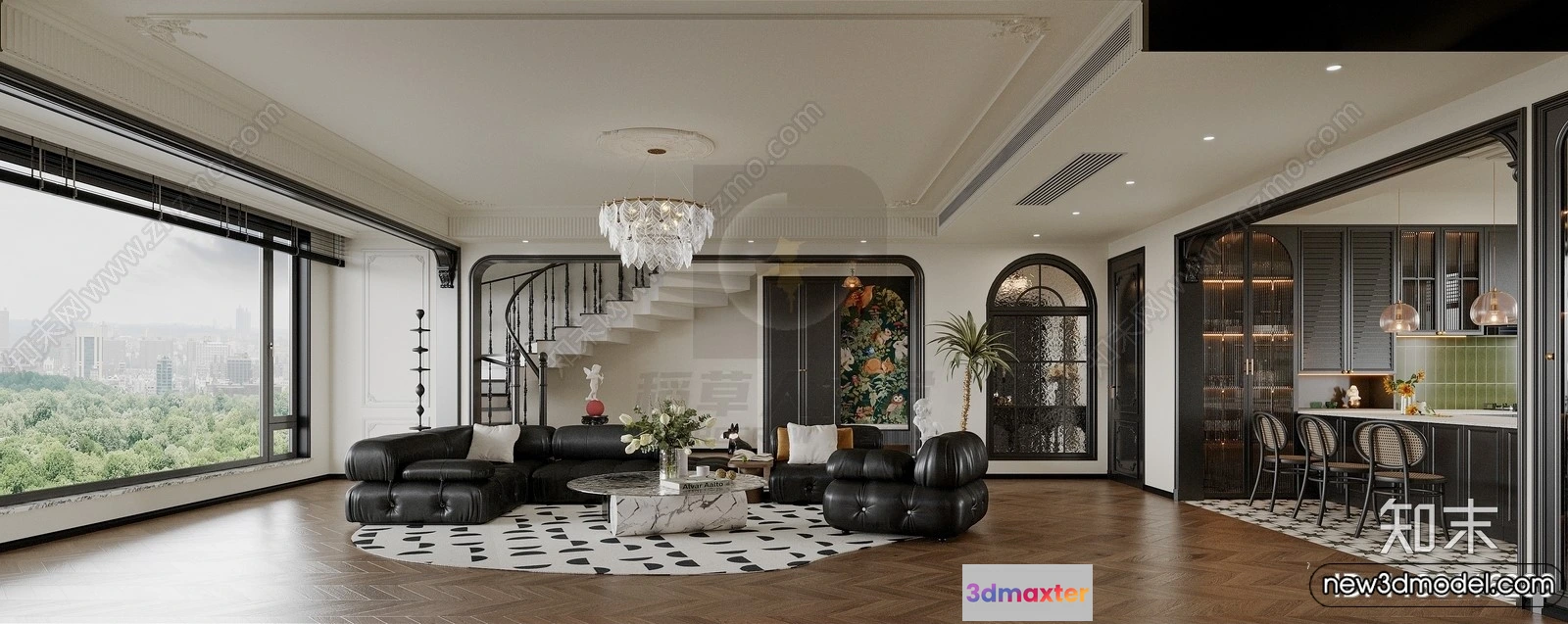 1372900 - Living Room - 3D Models - 3D Interior Scenes - Modern Style - 145 3D Max